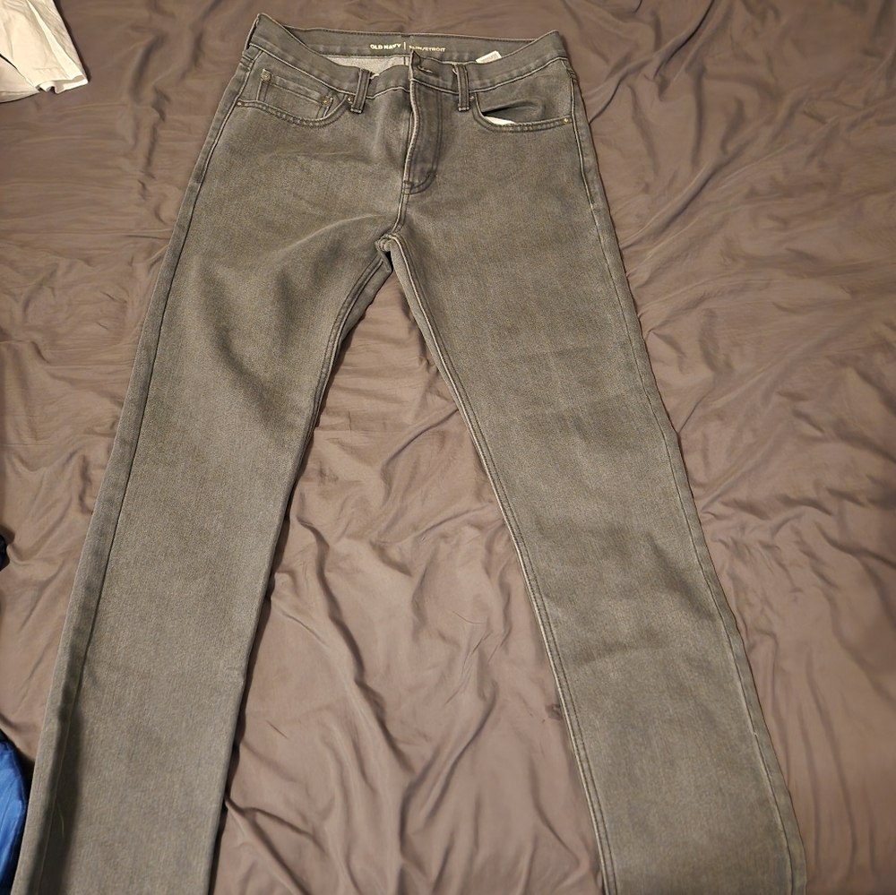 Gray jeans